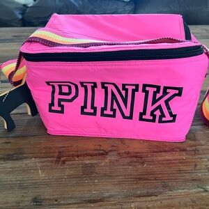 PINK Victoria's Secret Bright Pink Crossbody with Colorful Strap